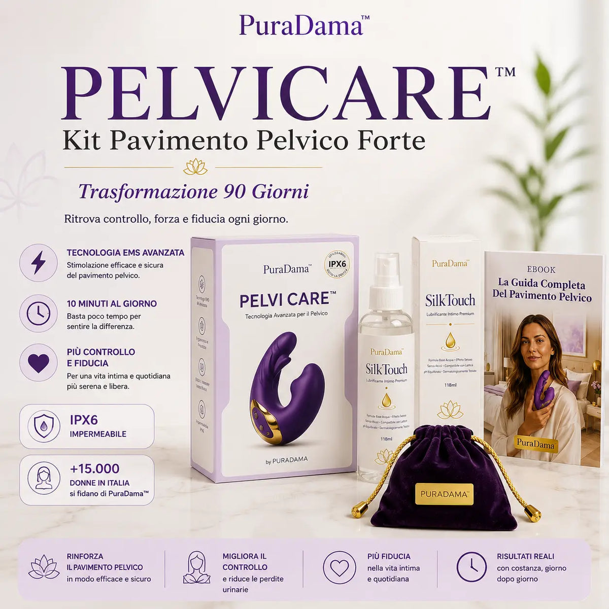 PelviCare™ Kit Pavimento Pelvico Forte | Trasformazione 90 Giorni